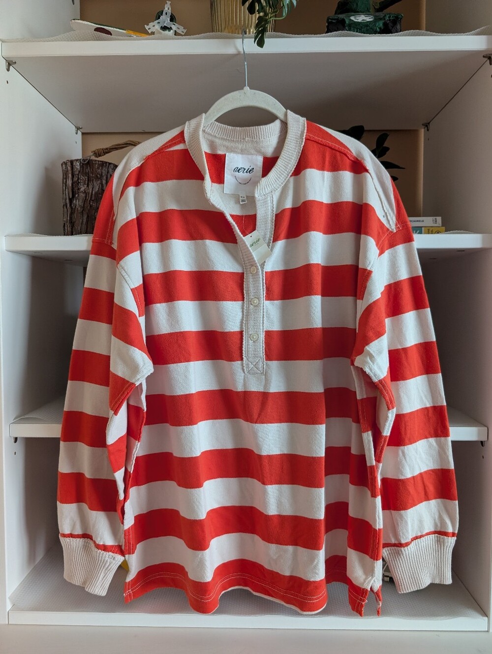 Aerie Poolside Terry Henley Sweatshirt